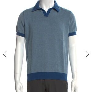 Mr P. Plaid Print Collar Polo Shirt – Size S